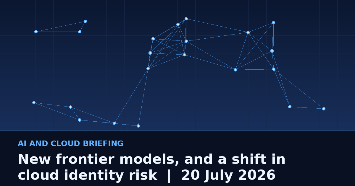 AI and cloud briefing: new frontier models, and a shift in cloud identity risk