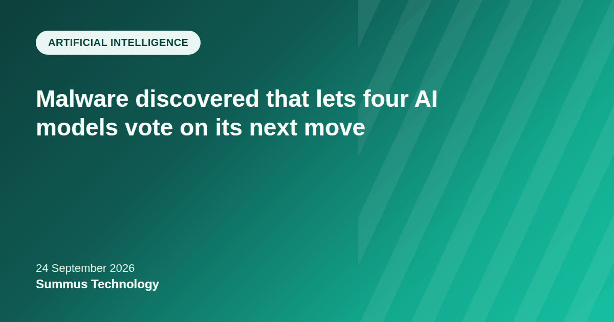 Cisco Talos disclosed CLOSEDQUORUM, malware that queries four AI models and lets them vote on its next move